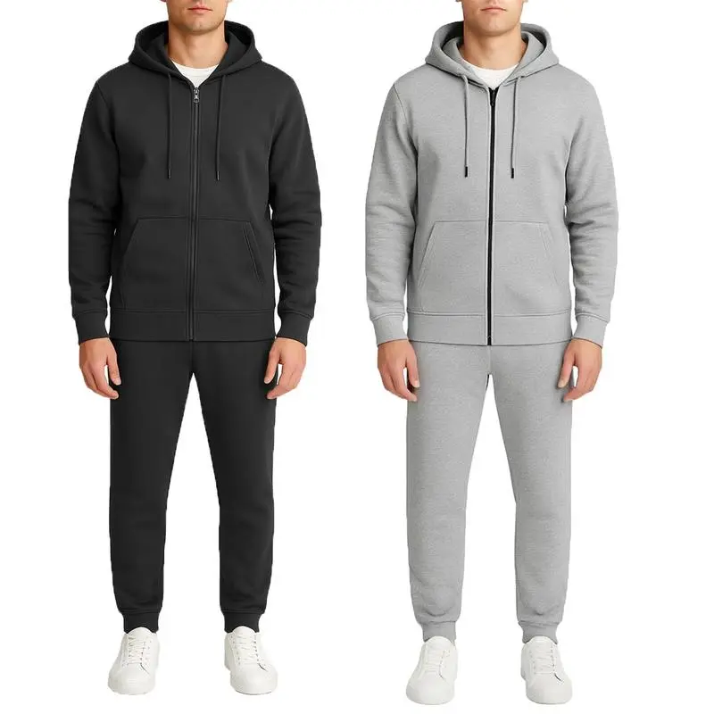 Men’s Multi Pack Fleece Zip Hoodie & Jogger Sets