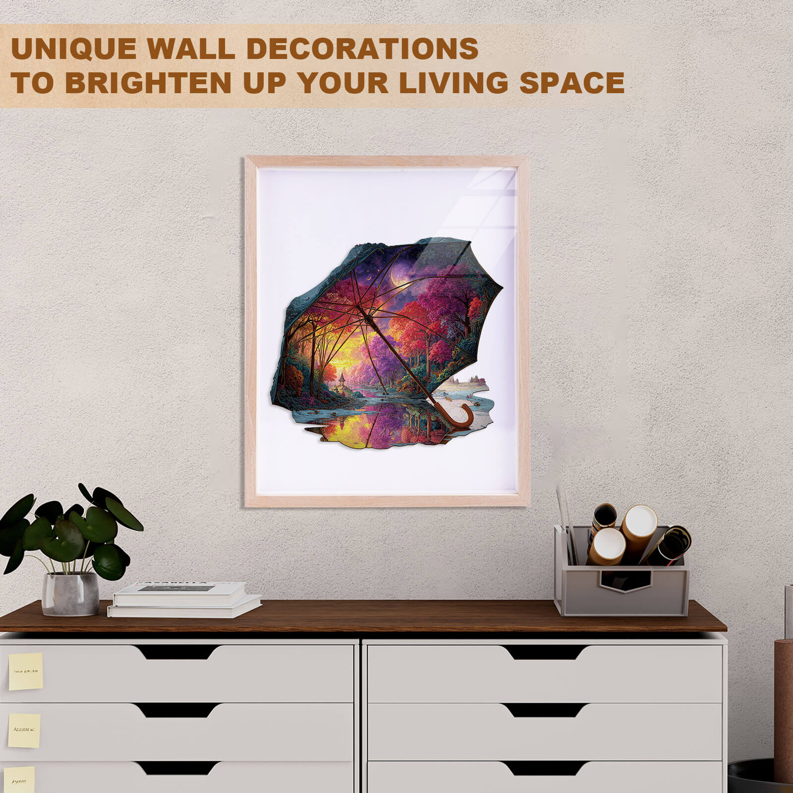 Umbrella Fantasy Wooden Jigsaw Puzzle