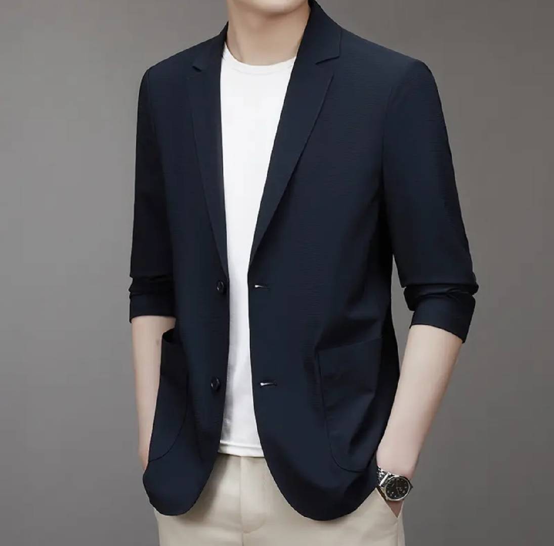 Men's Sun Protection High - Stretch Anti - Wrinkle Lightweight Suit Jacket