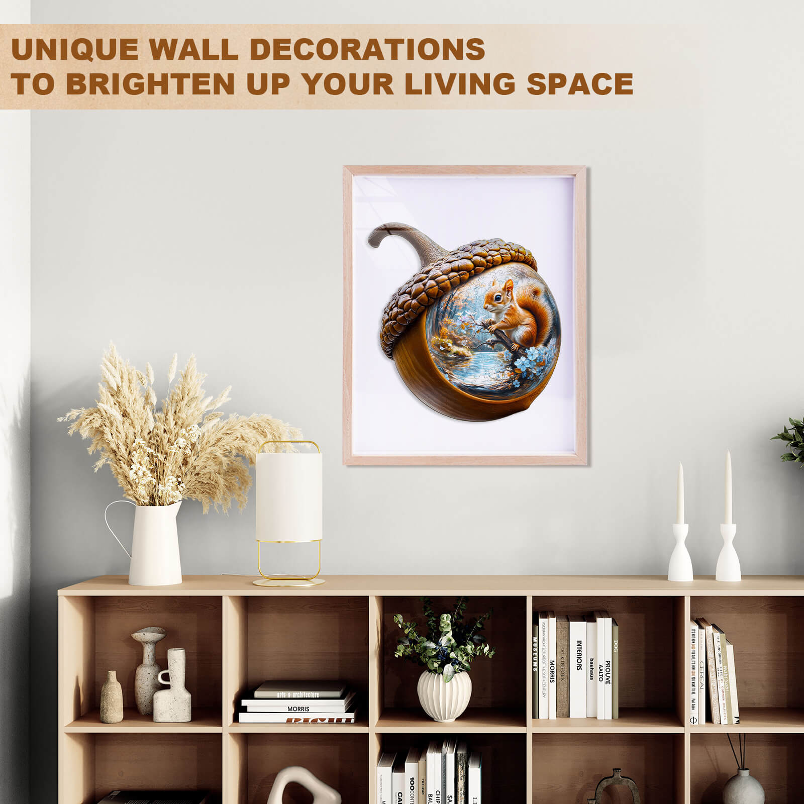 Acorn squirrel Wooden Jigsaw Puzzle