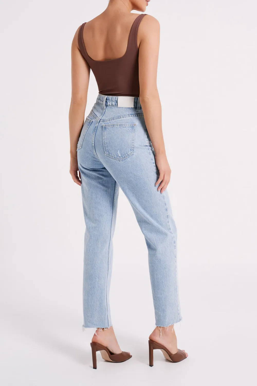 Recycled Nylon Scoop Neck Bodysuit