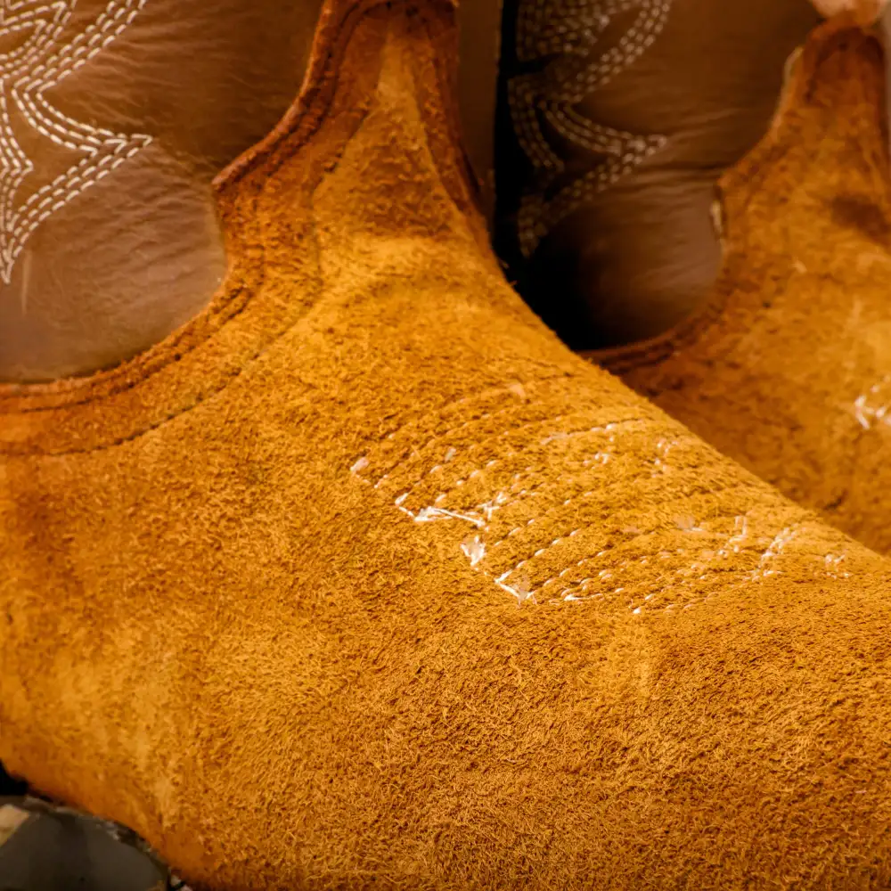 Honey Rough-Out Leather Boots With 3D Lightweight Sole - Composite Toe