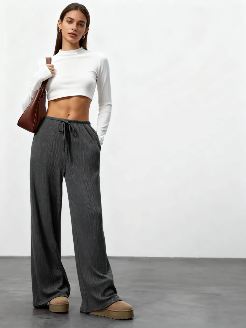 Comfortable Wide Leg Casual Jogging Pants