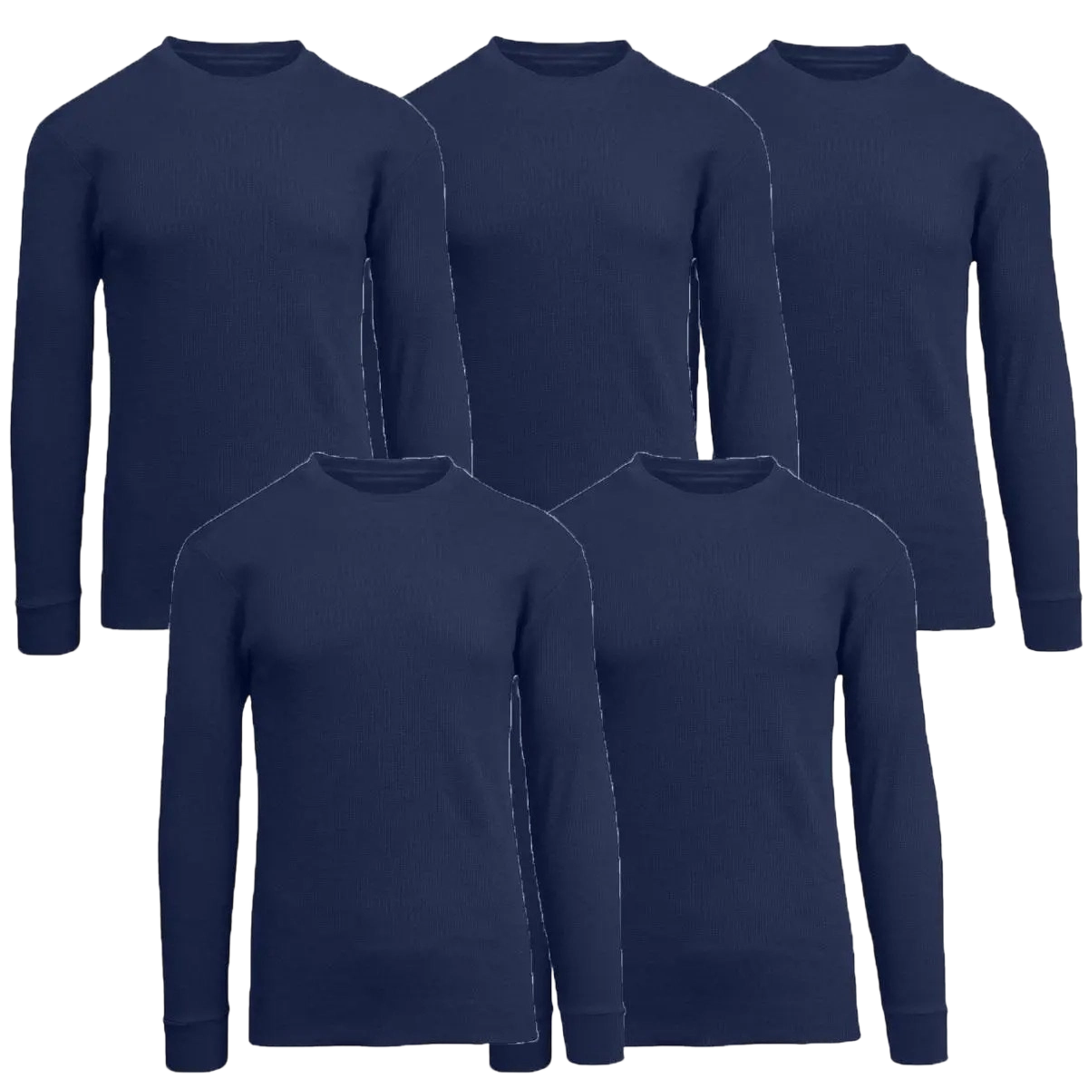 Men's Waffle-Knit Long Sleeve Crew Neck & Henley Thermal Shirts