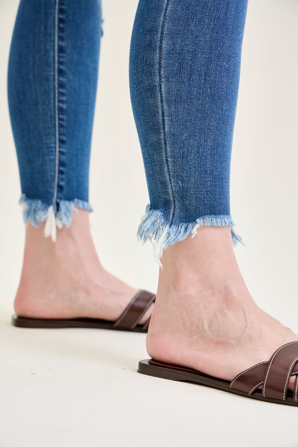 Amery Destroy Hem Skinny Jeans