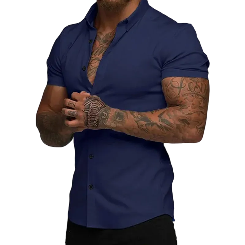 10PACK-Mens Casual Button Down Shirt