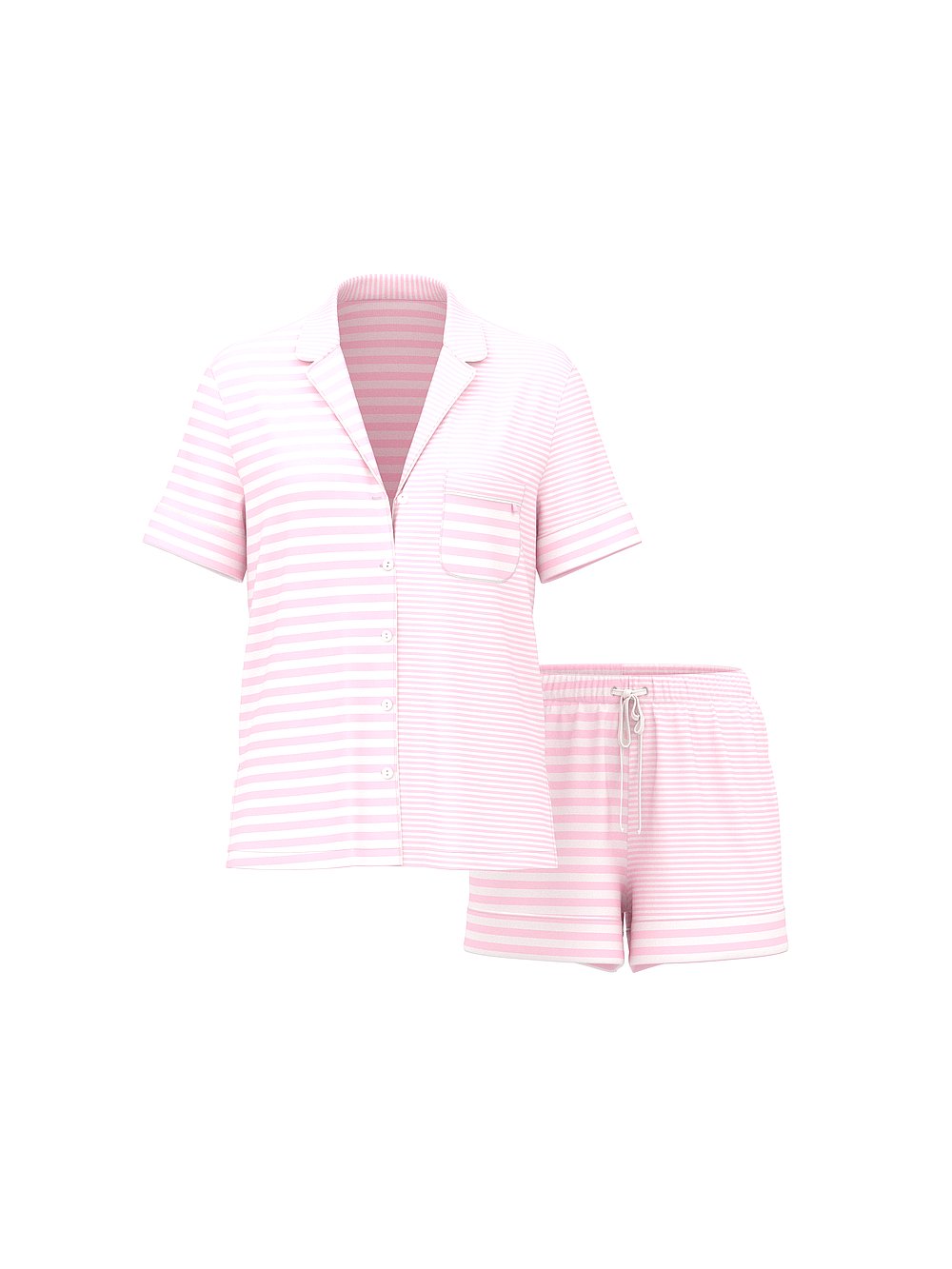 Modal Short Pajama Set Prints & Solids | Print