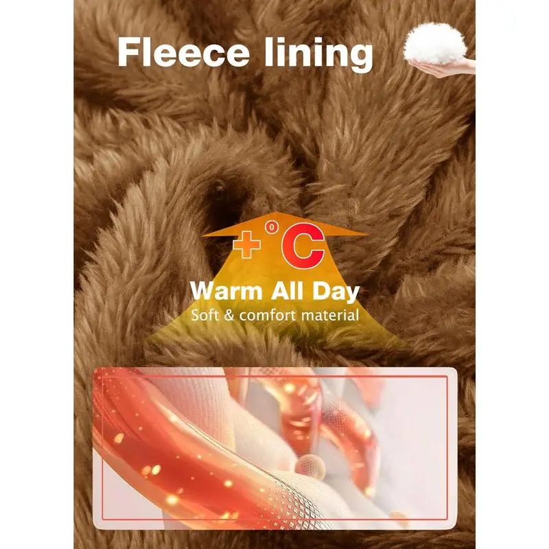 6 PACK Men's Winter Coat Jacket Fleece Lined Parka Cotton Cargo Jacket Menswear Tops Long Sleeve Warm Thermal Hoodie