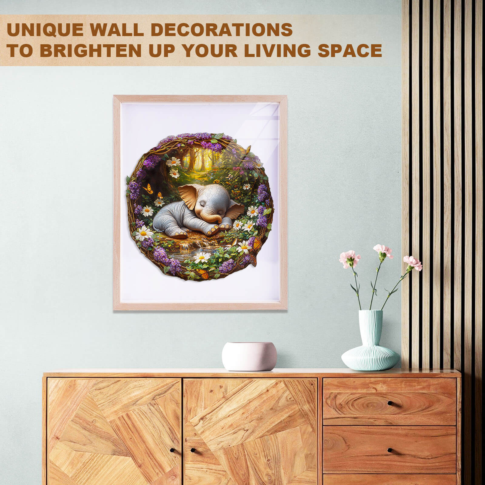 Dream Elephant Wooden Jigsaw Puzzle