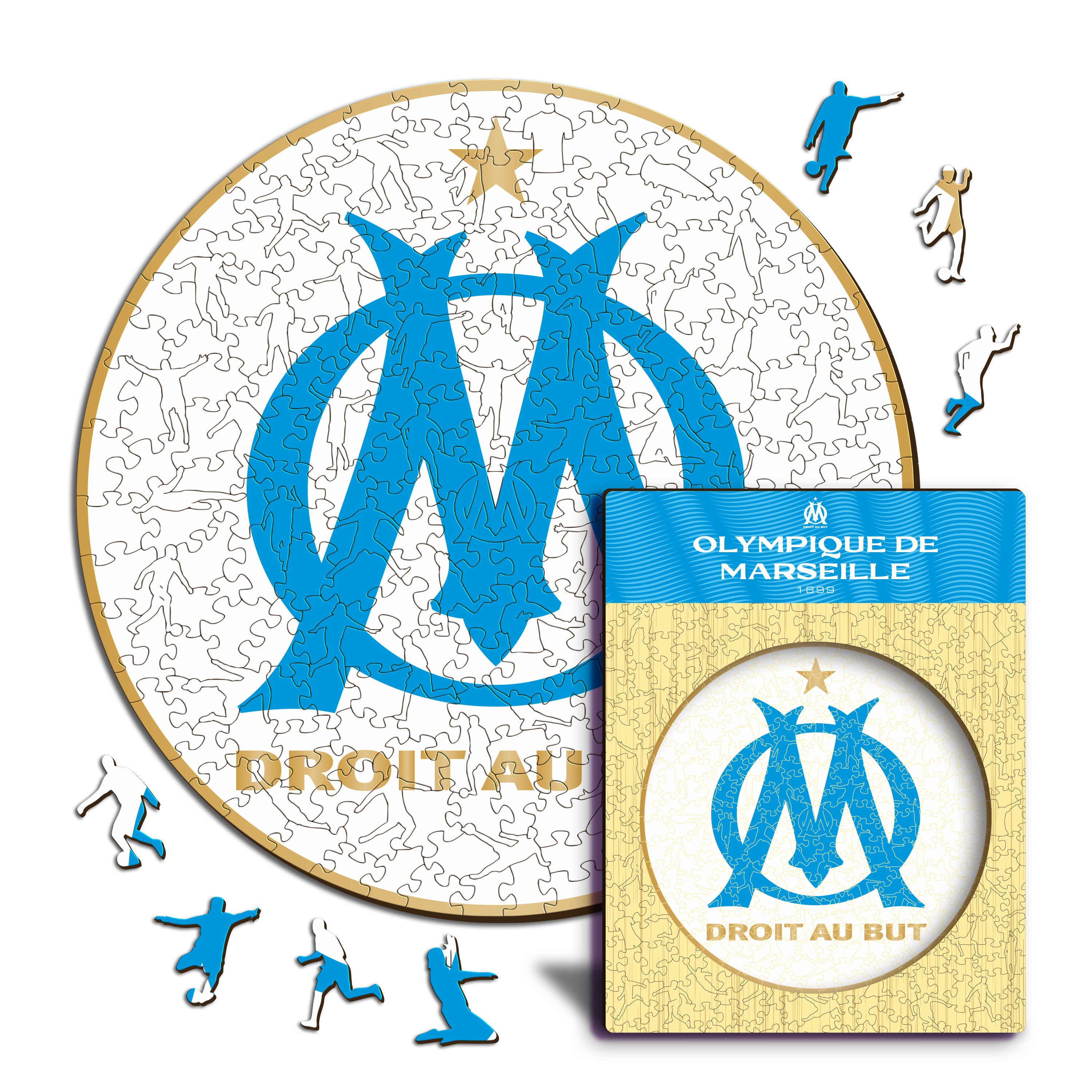 Olympique de Marseille® Logo - Wooden Puzzle