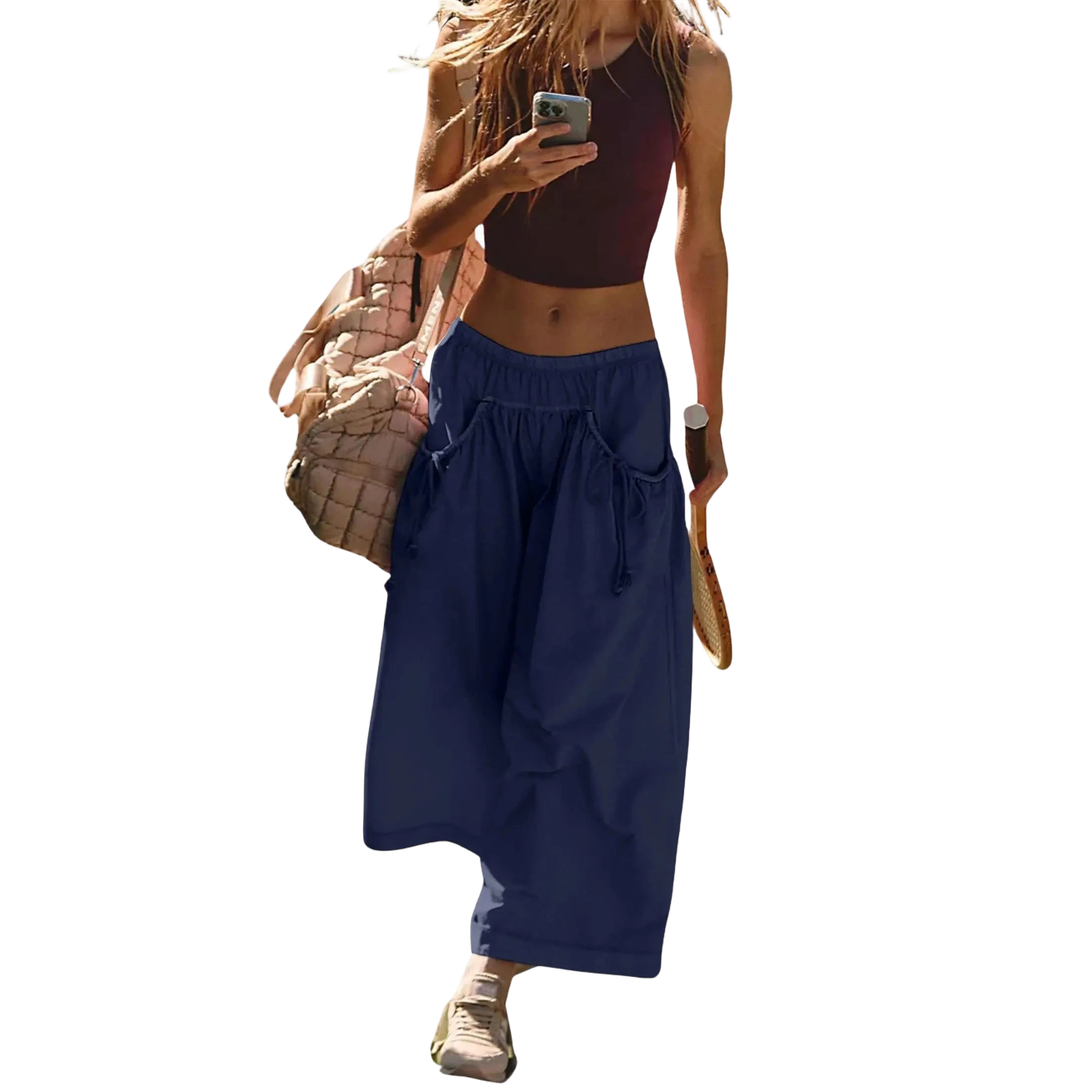 ✨ Women’s Wide-Leg Parachute Track Pants