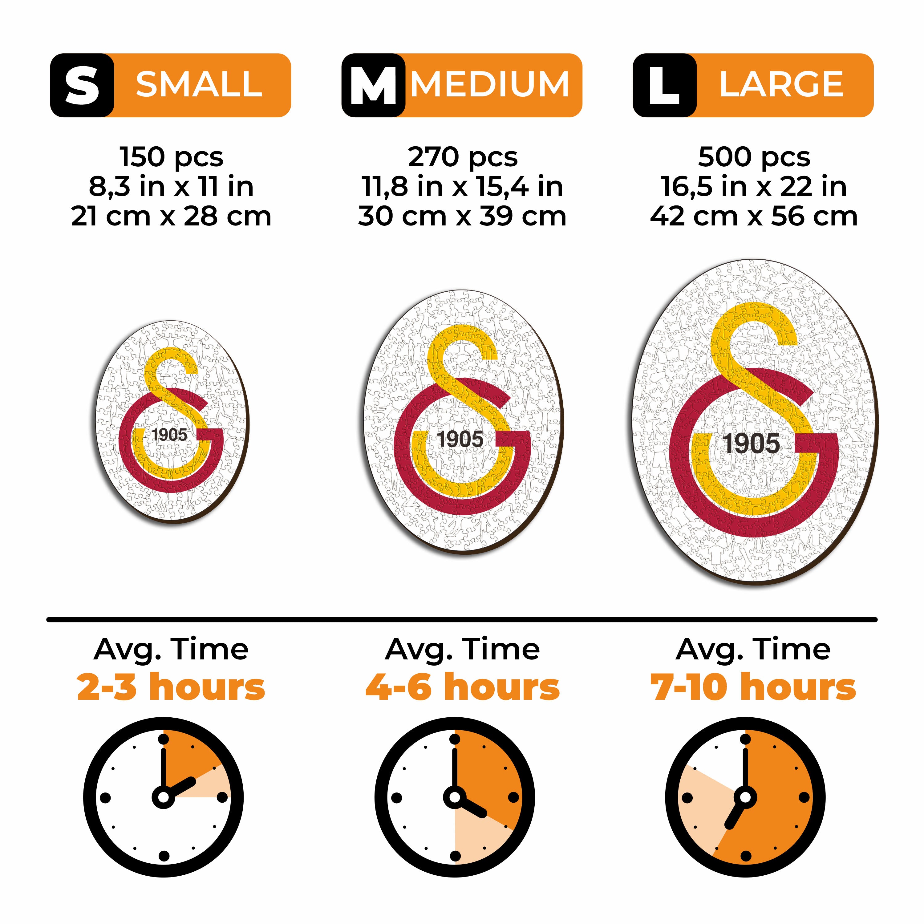 Galatasaray S.K.® Logo - Wooden Puzzle