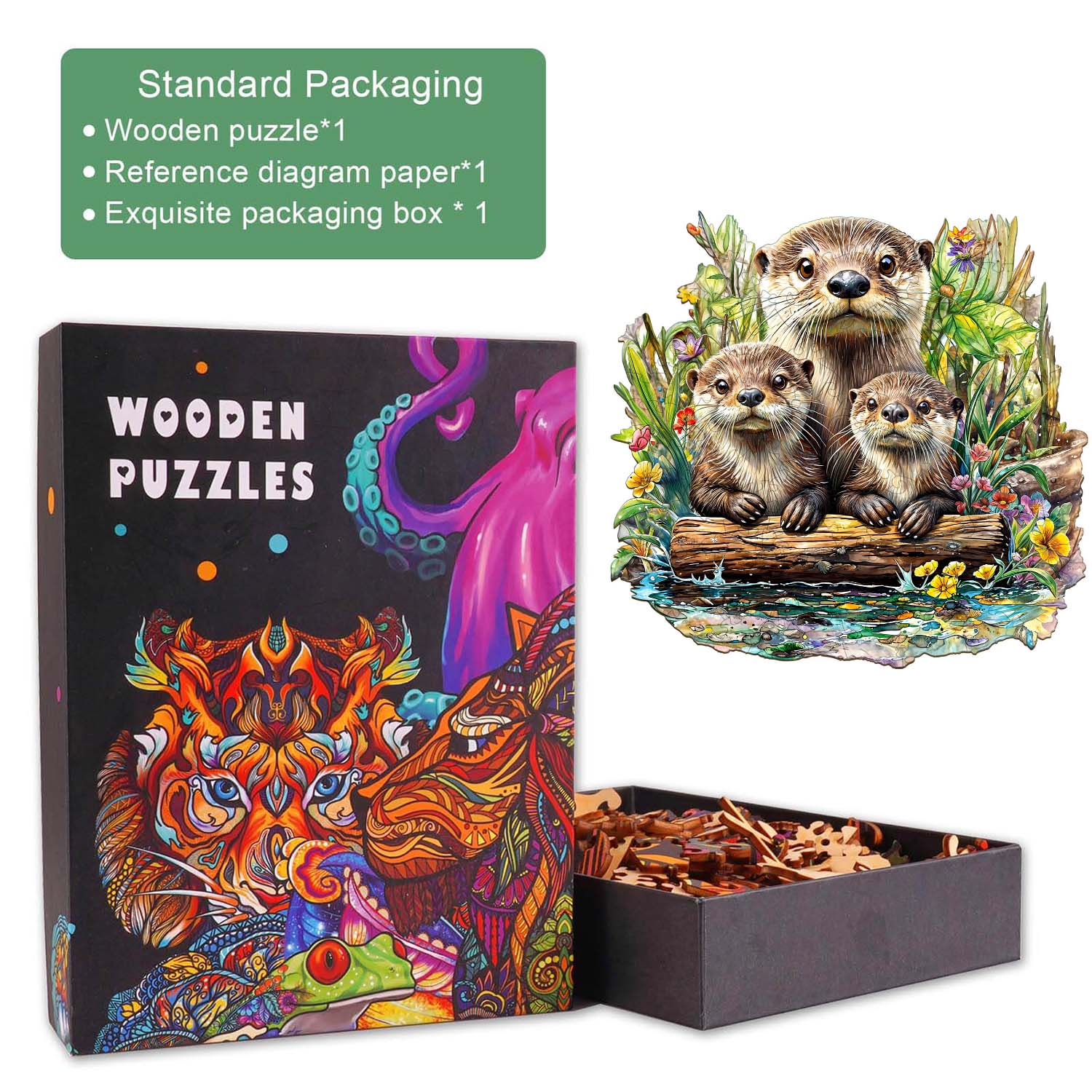 Otter Wooden Jigsaw Puzzle