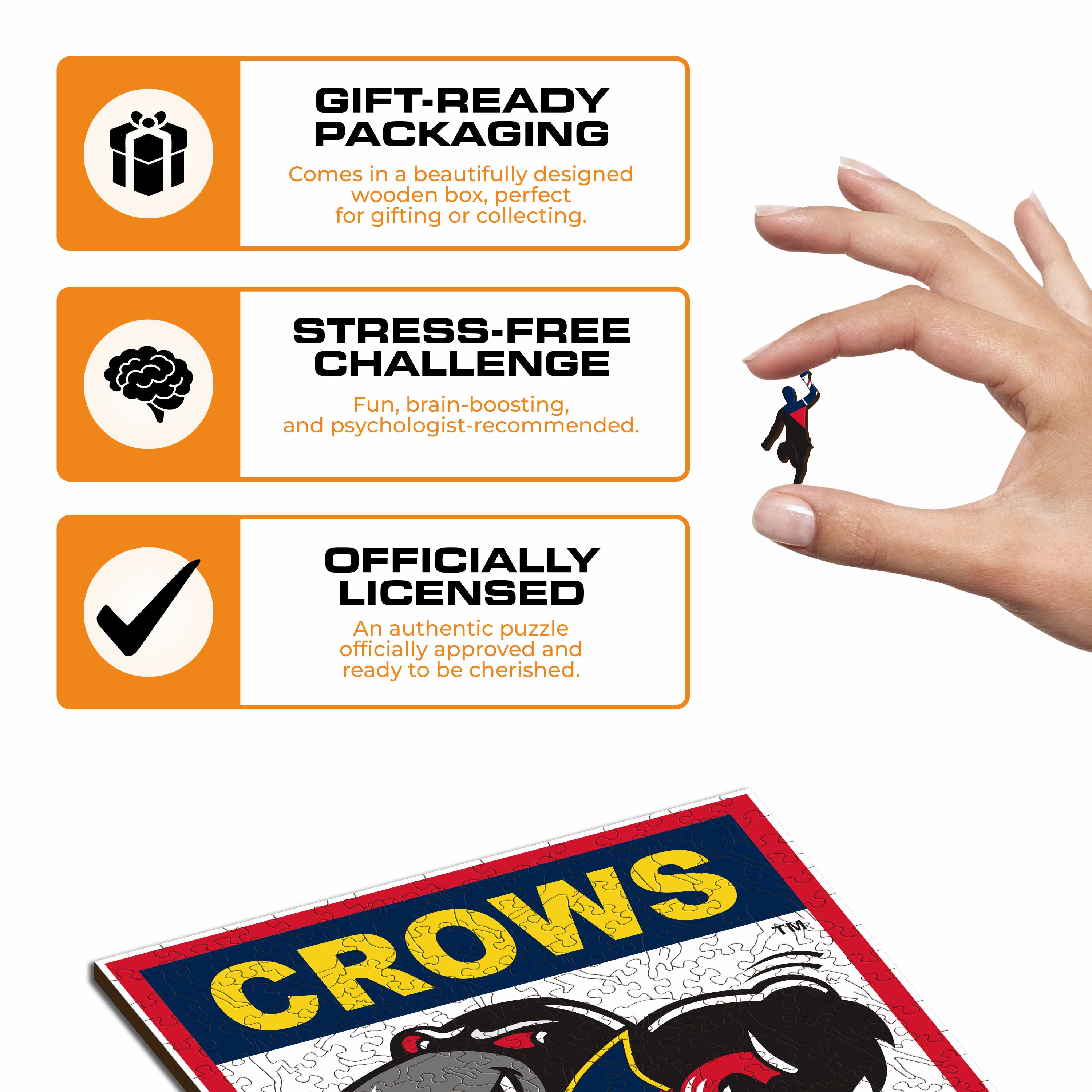 Adelaide FC Retro Mascot - Wooden Puzzle