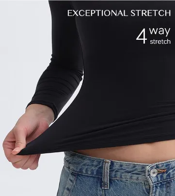 Women's Scoop Neck Long Sleeve Top