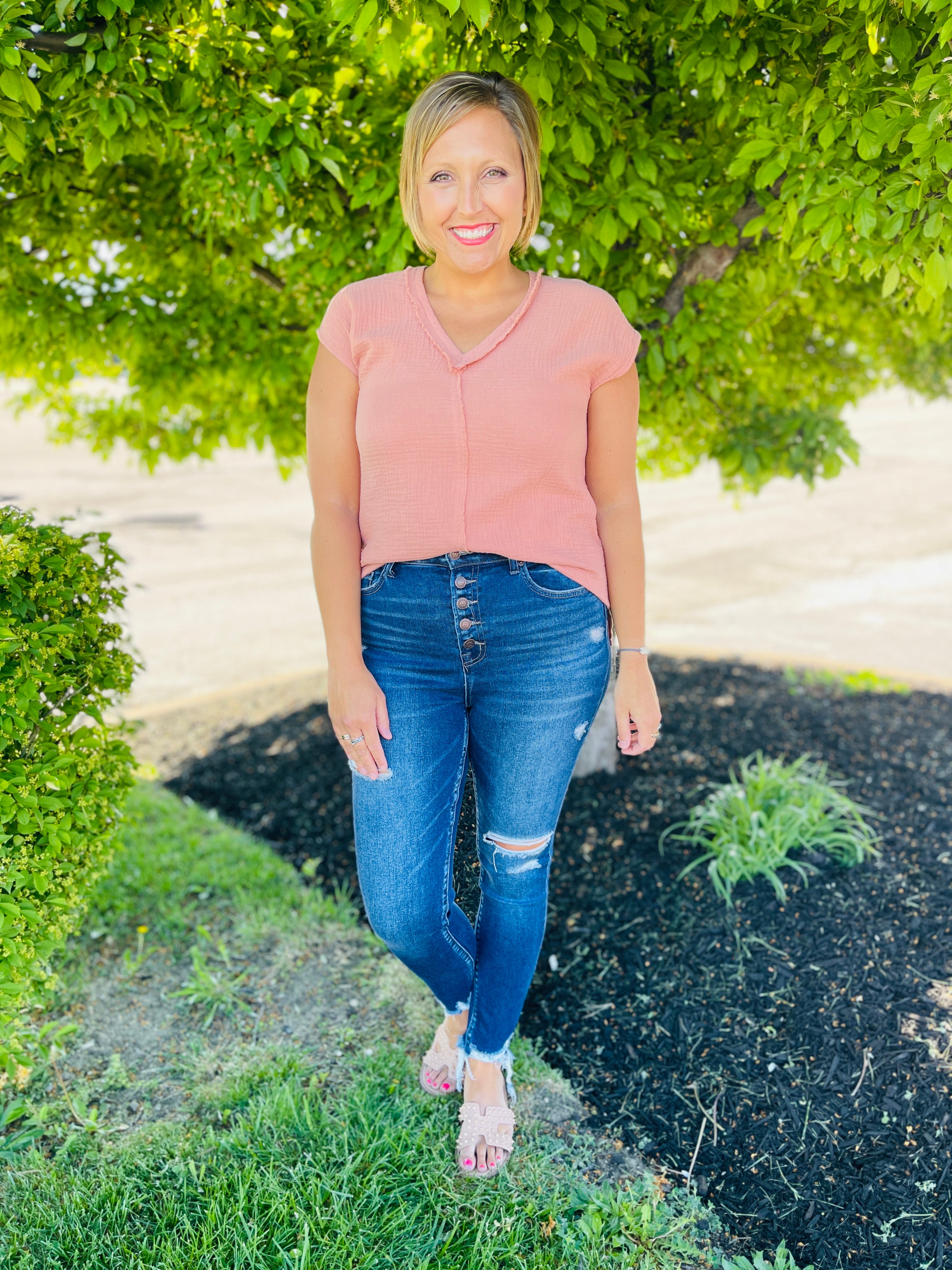 DOORBUSTER! I Like Big Button Fly Skinny Jeans