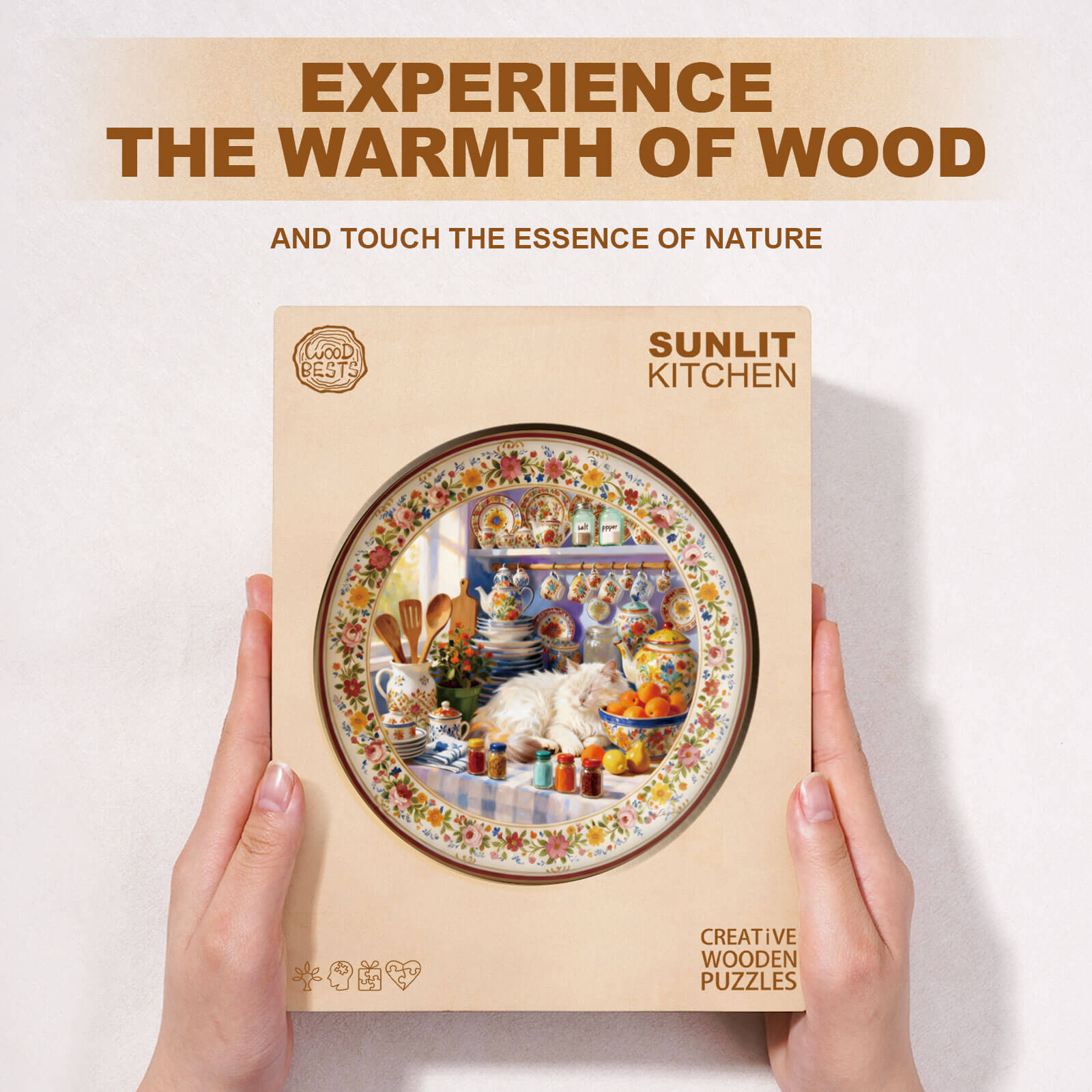 Sunlit Kitchen Wooden Jigsaw Puzzle