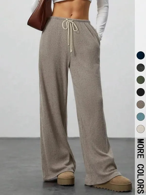High Waist Comfortable Wide Leg Casual Pants
