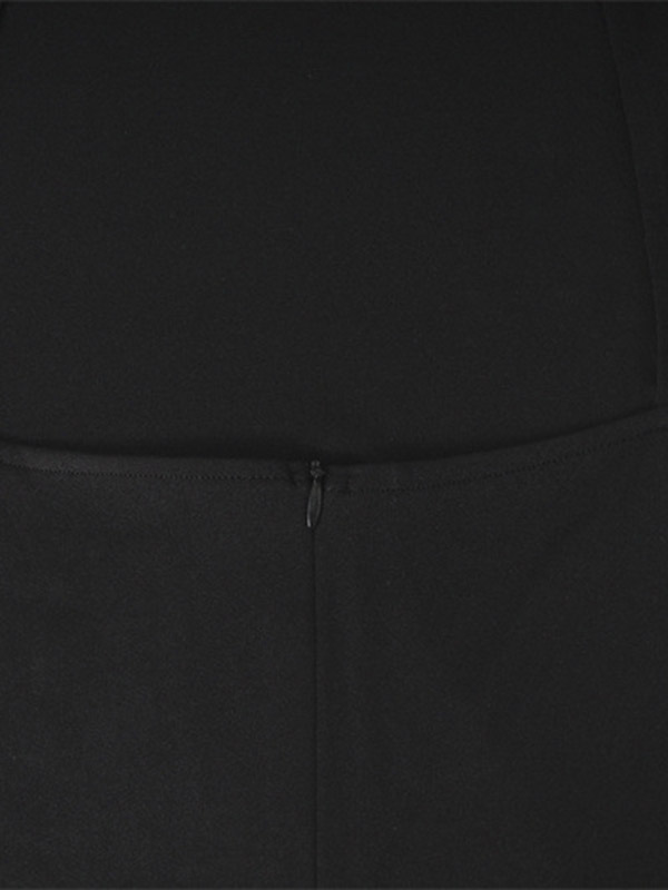 Back Cross Split-side Tasseled Long Sleeves Skinny High Neck Midi Dresses Maxi Dresses Evening Dresses