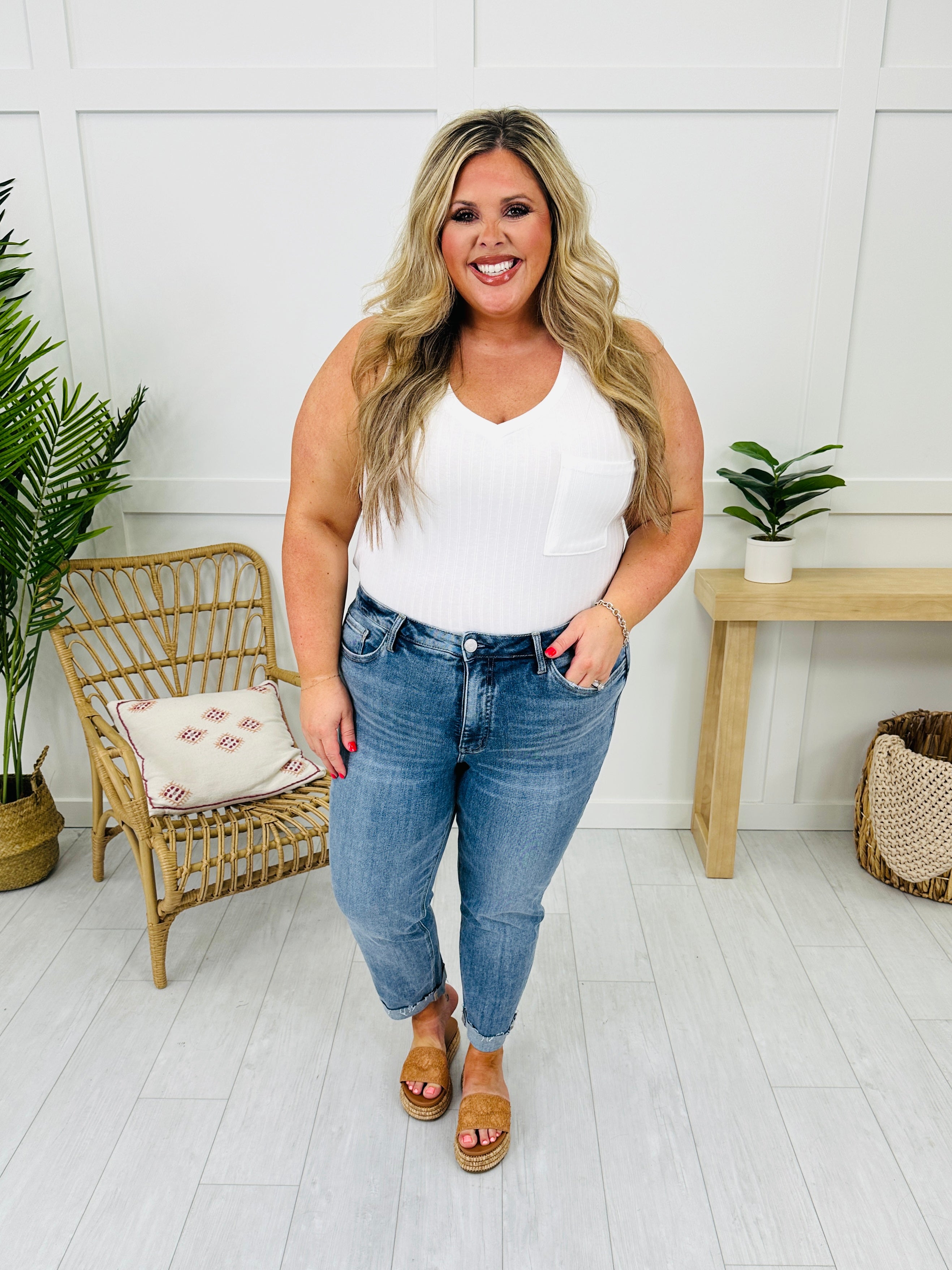 Stick With You Tummy Control Boyfriend Jeans