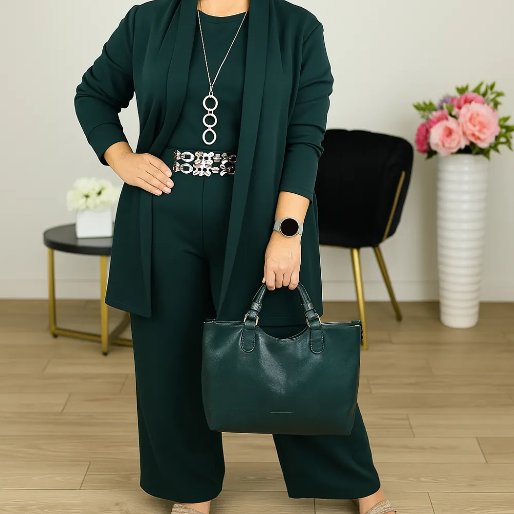 ⏳Time-Limited Special⏰Elegant 6-piece set including long cardigan, top and pants💞