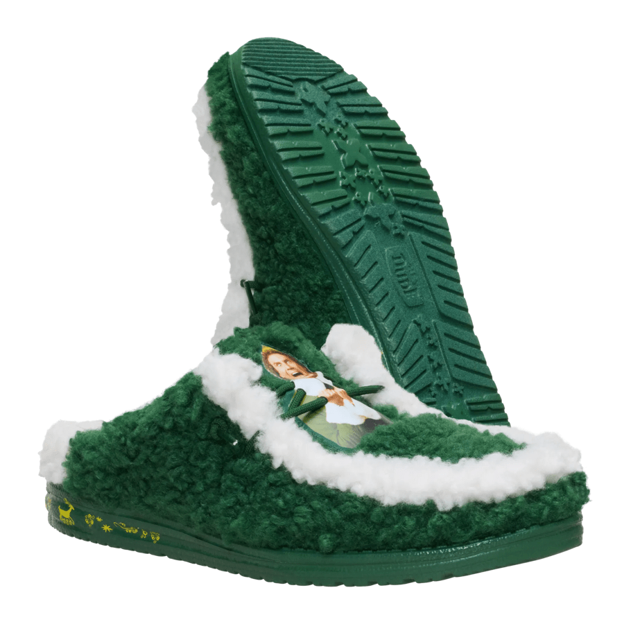 Wally Slipper Buddy The Elf - Pine Green/Winter Green