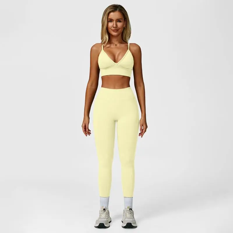 Women’s Activewear Set – Cute Sports Bra & Yoga Pants for Gym or Lounge