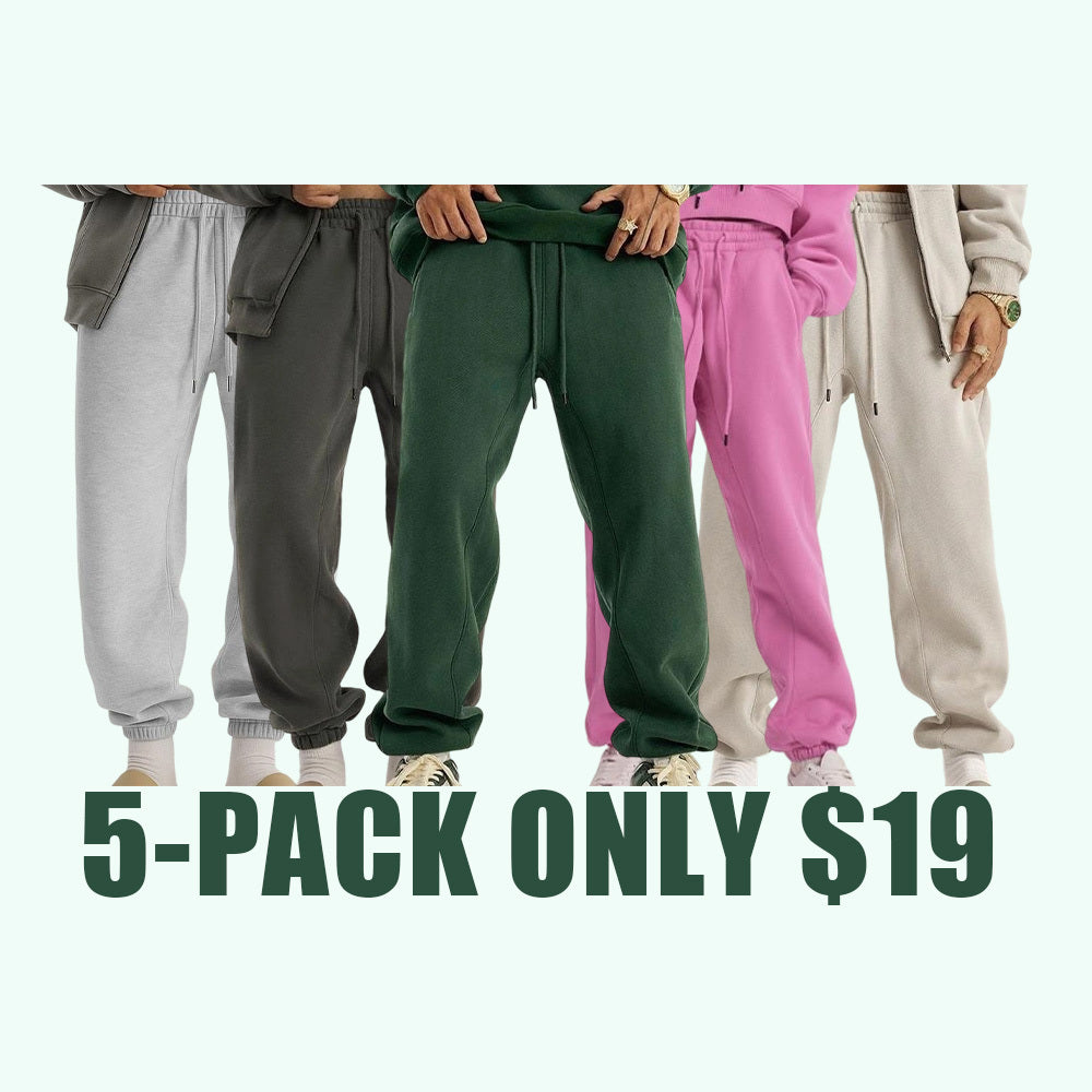 600GSM Baggy Fleece Sweatpants – Unisex Retro Streetwear