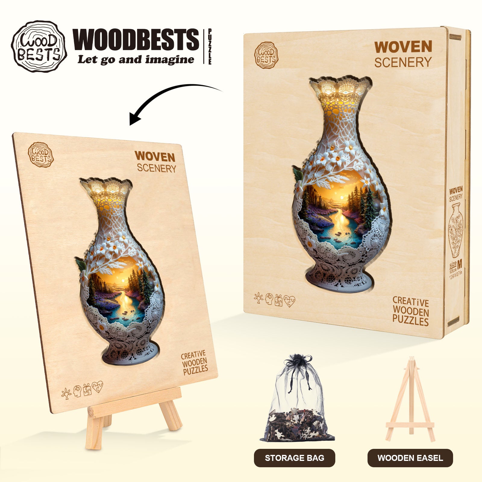 Woven Scenery Wooden Jigsaw Puzzle