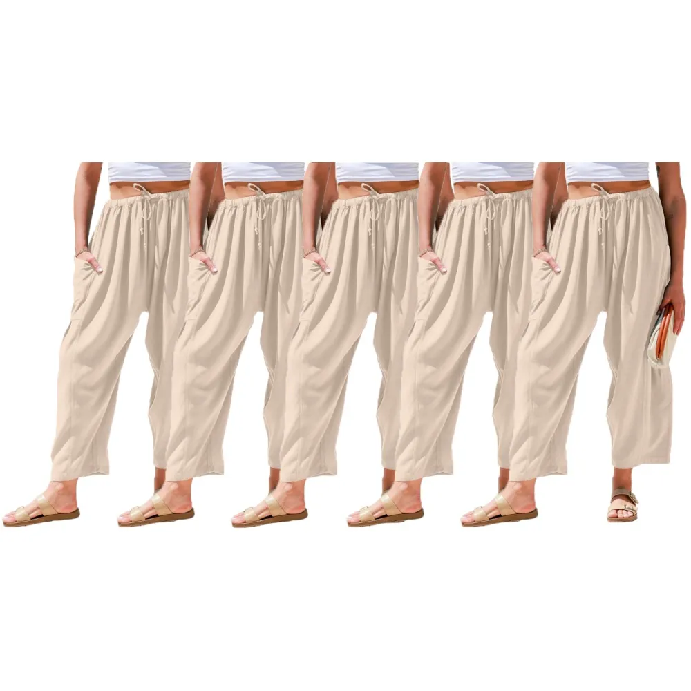 Womens Linen Wide Leg Pants (Less than $3 each!)