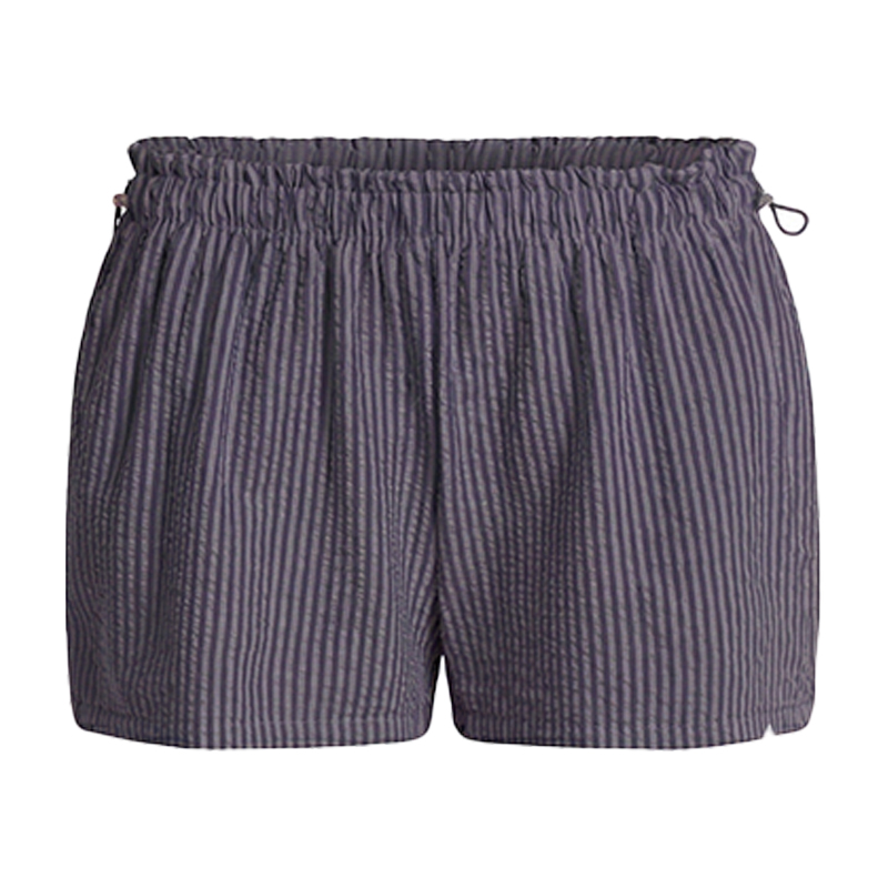 Women's Striped Seersucker Bungee Shorts, 2