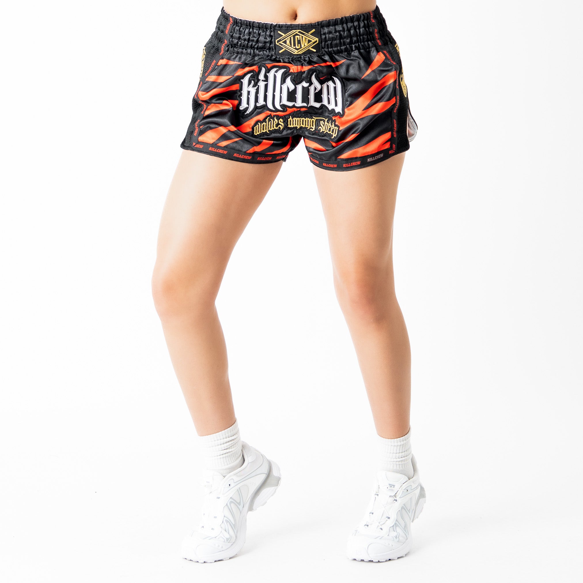 MUAY THAI FIGHT SHORTS -  TIGER ORANGE