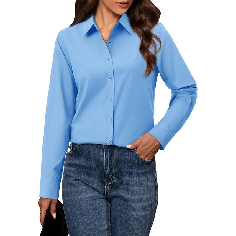 Button Down Shirts for Women Classic Fit Dress Shirt