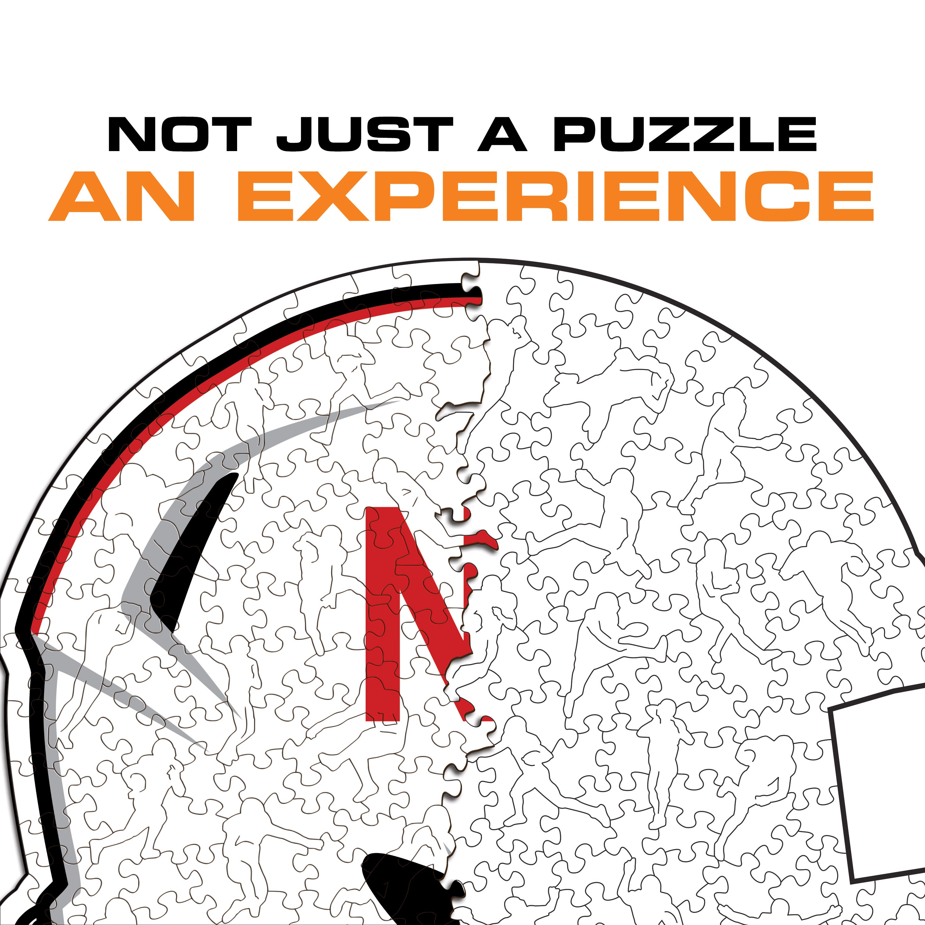 University of Nebraska Helmet - Wooden Puzzle
