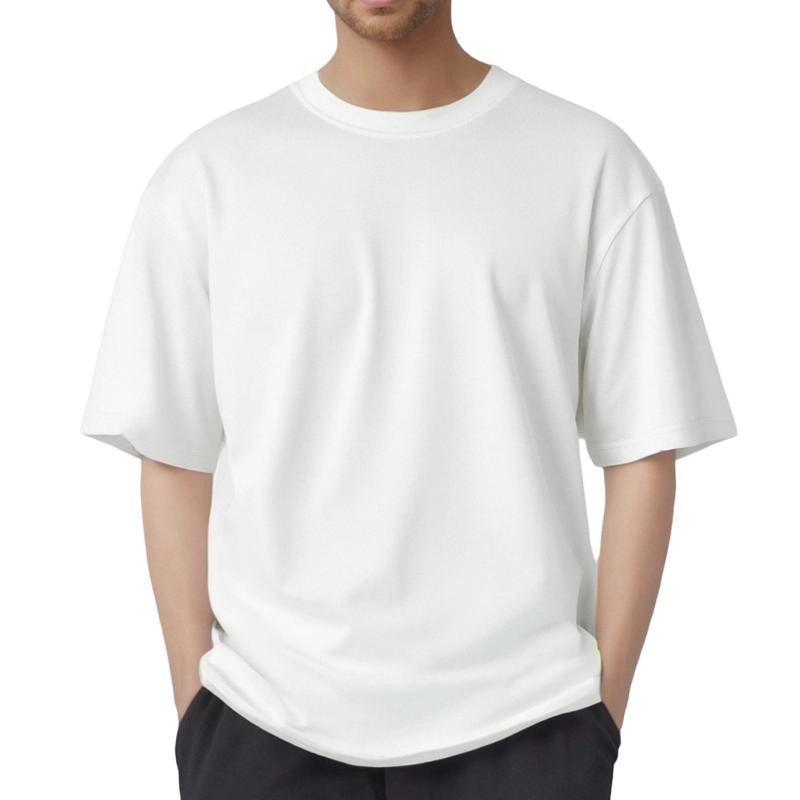 No Sagging! Heavyweight Oversized TShirts - Shape-Retaining, Thick Cotton, Strong Neckline & Premium Look Mens Tshirts Crewneck Tees for Summer & Spring