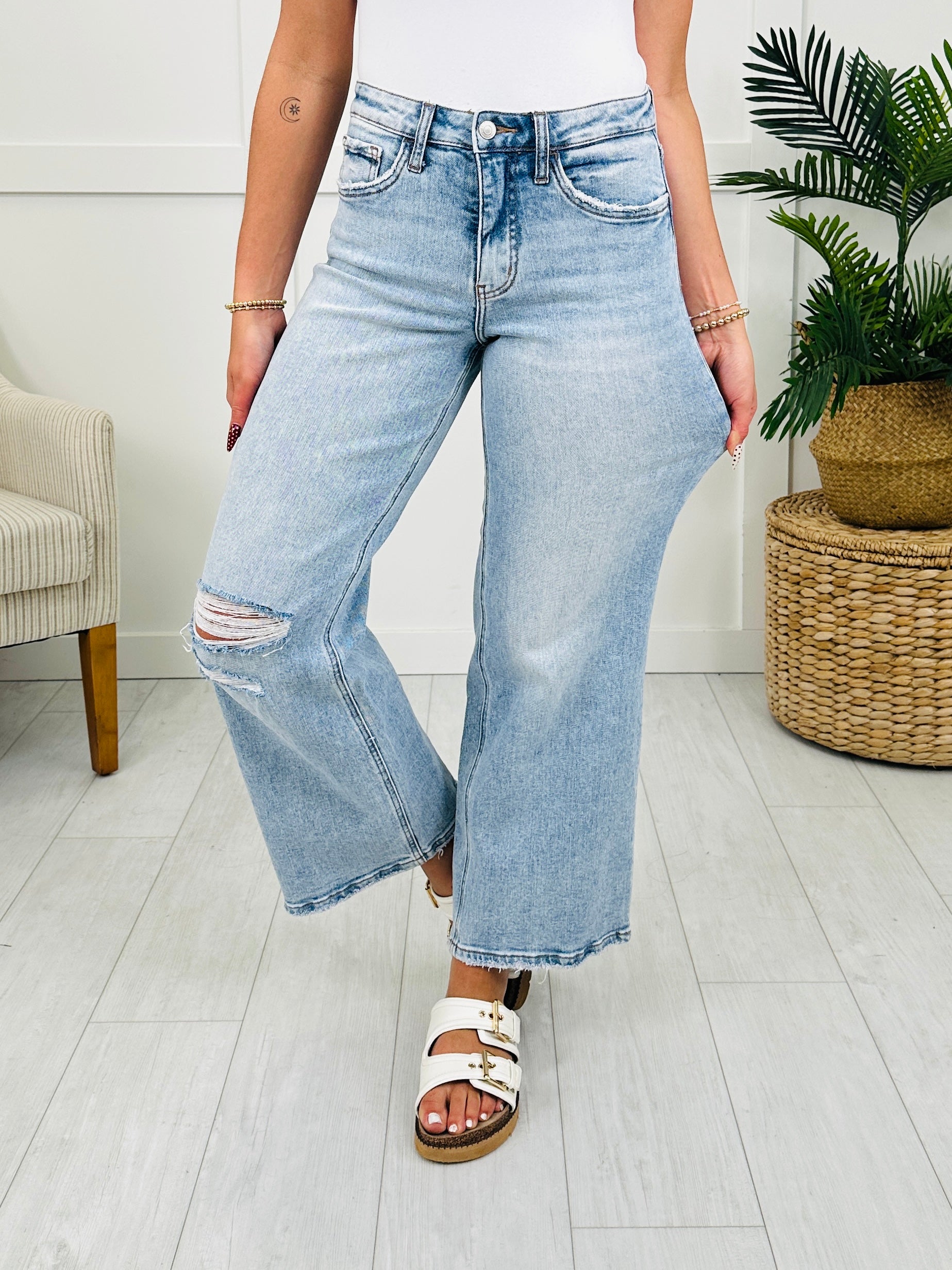 Lovervet On The Edge Wide Leg Jeans