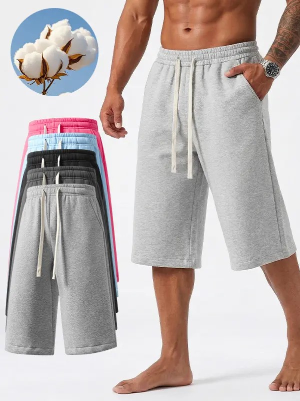 Men's Solid Pocket Waist Shorts