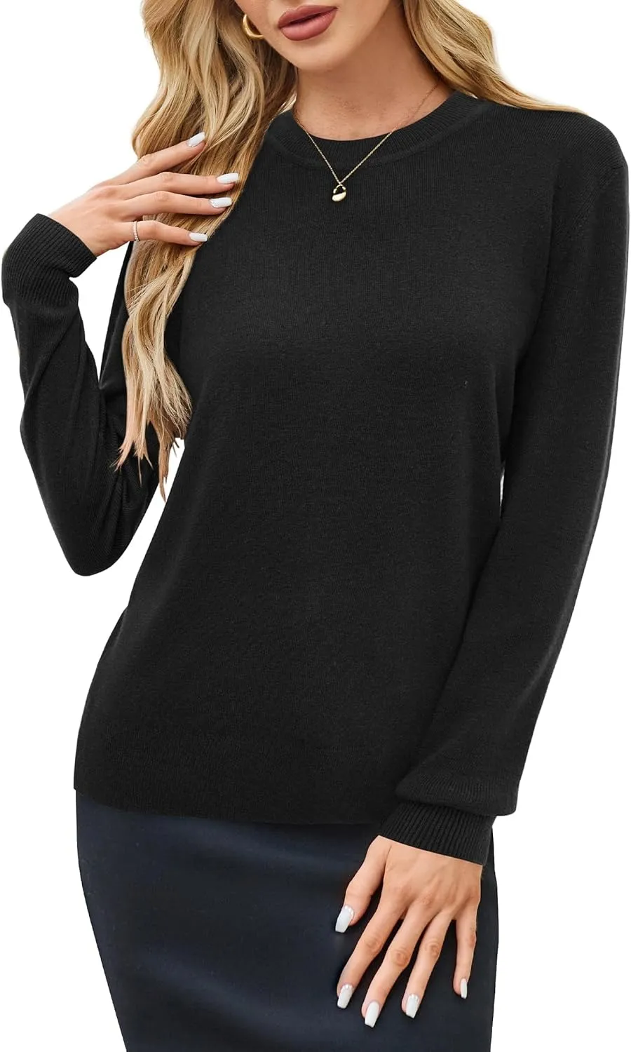 Women Fashion Wool Blend Sweater