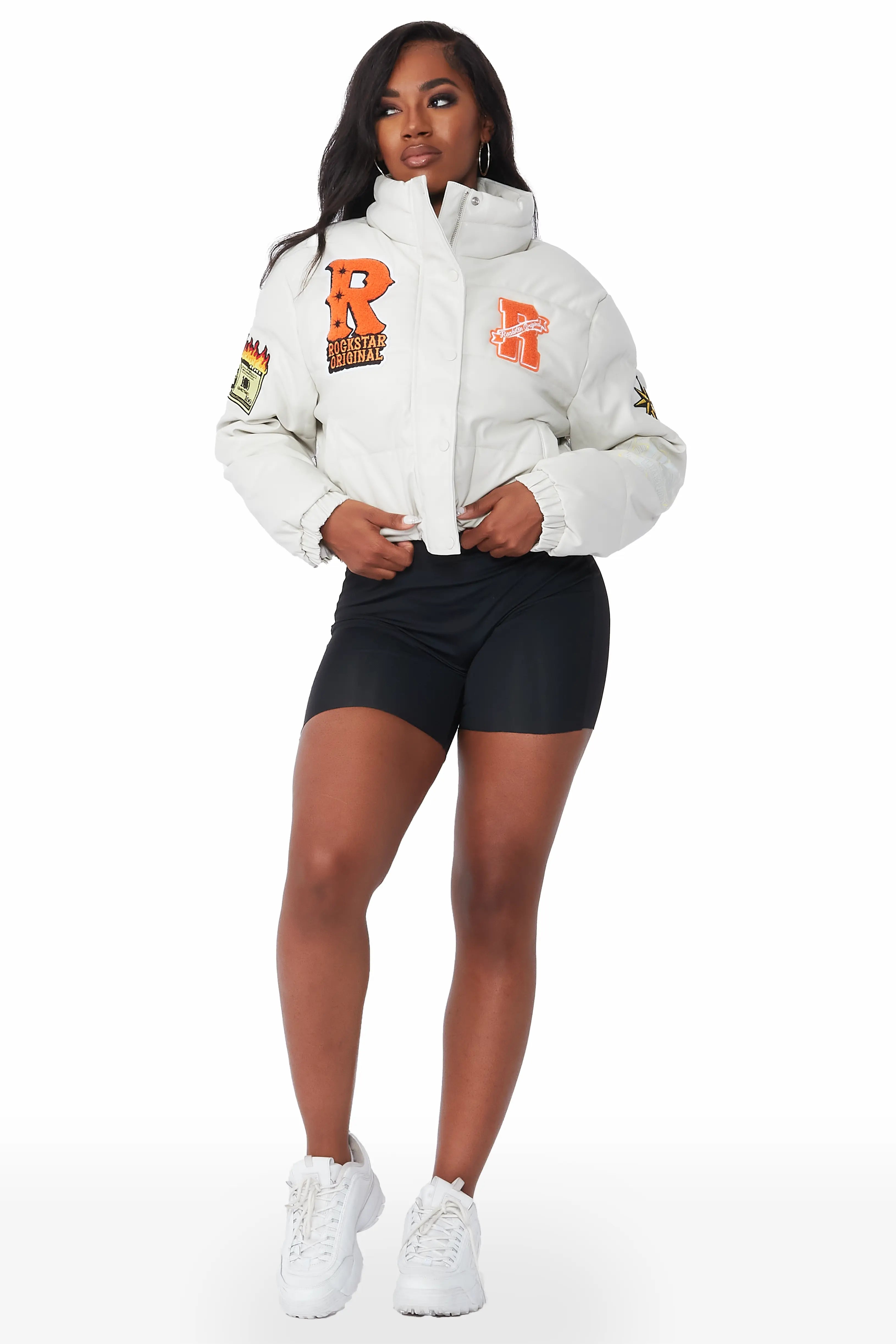 Maliyah Off White Puffer Jacket