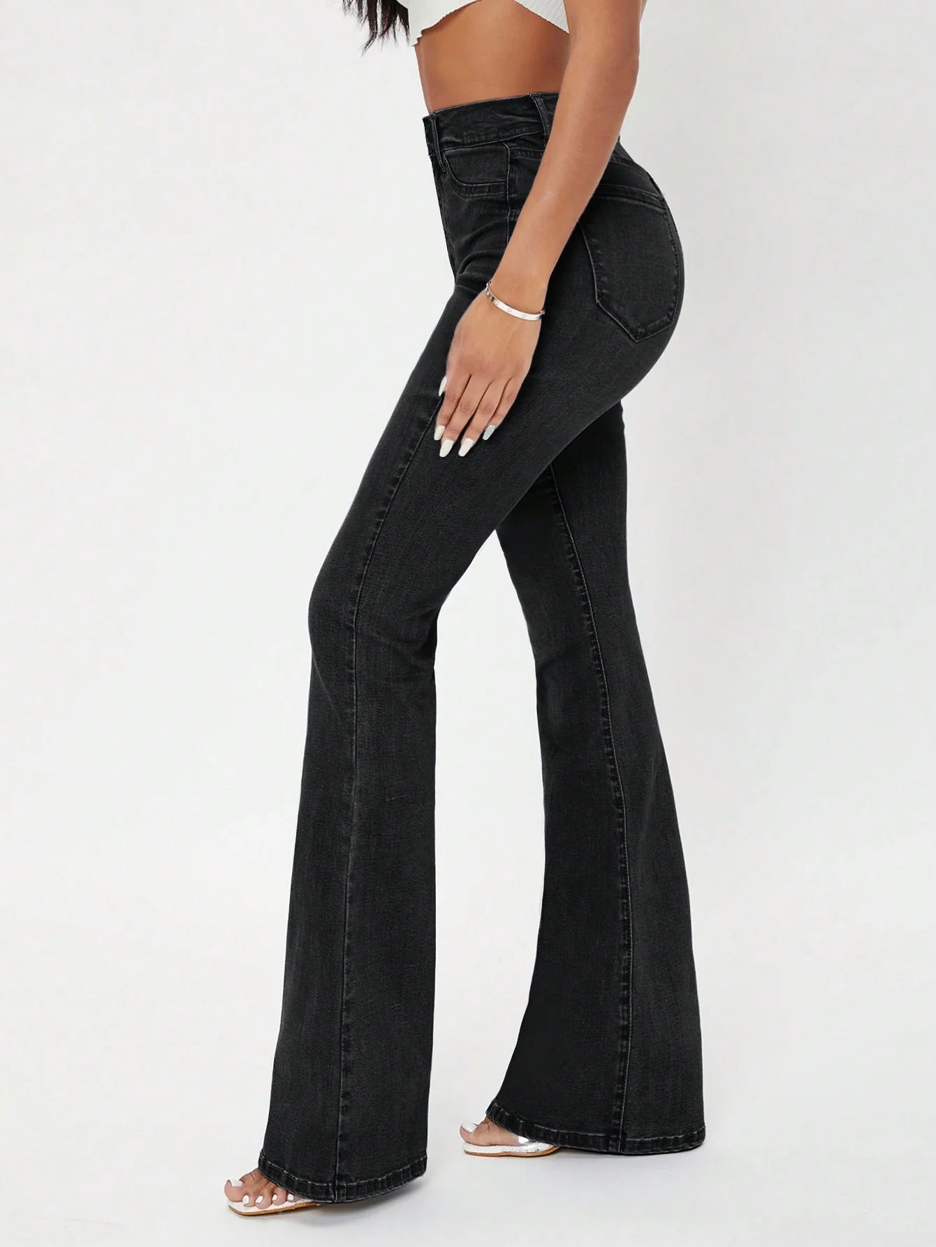 Noir Femme Bootcut Jeans