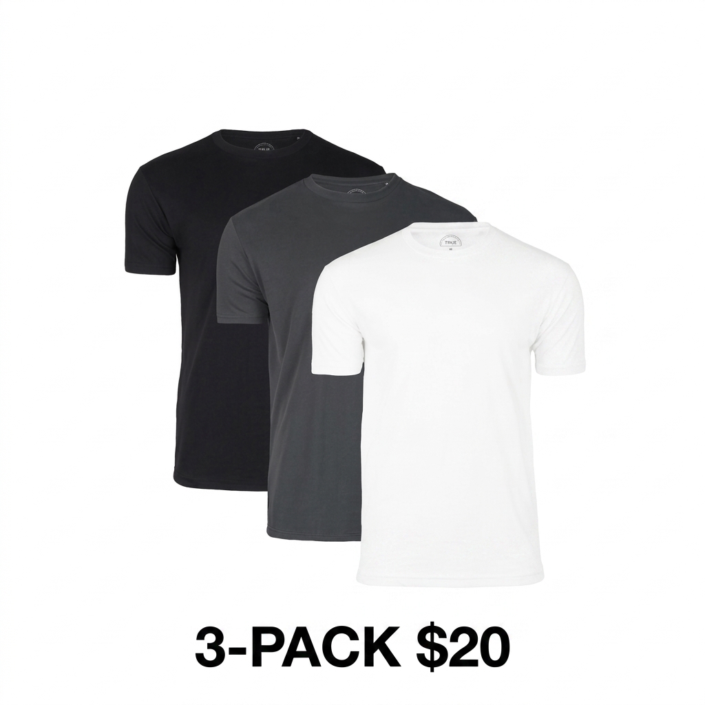 Men's Premium Fit Short Sleeve Crew Neck T-Shirt – Soft Everyday Essential