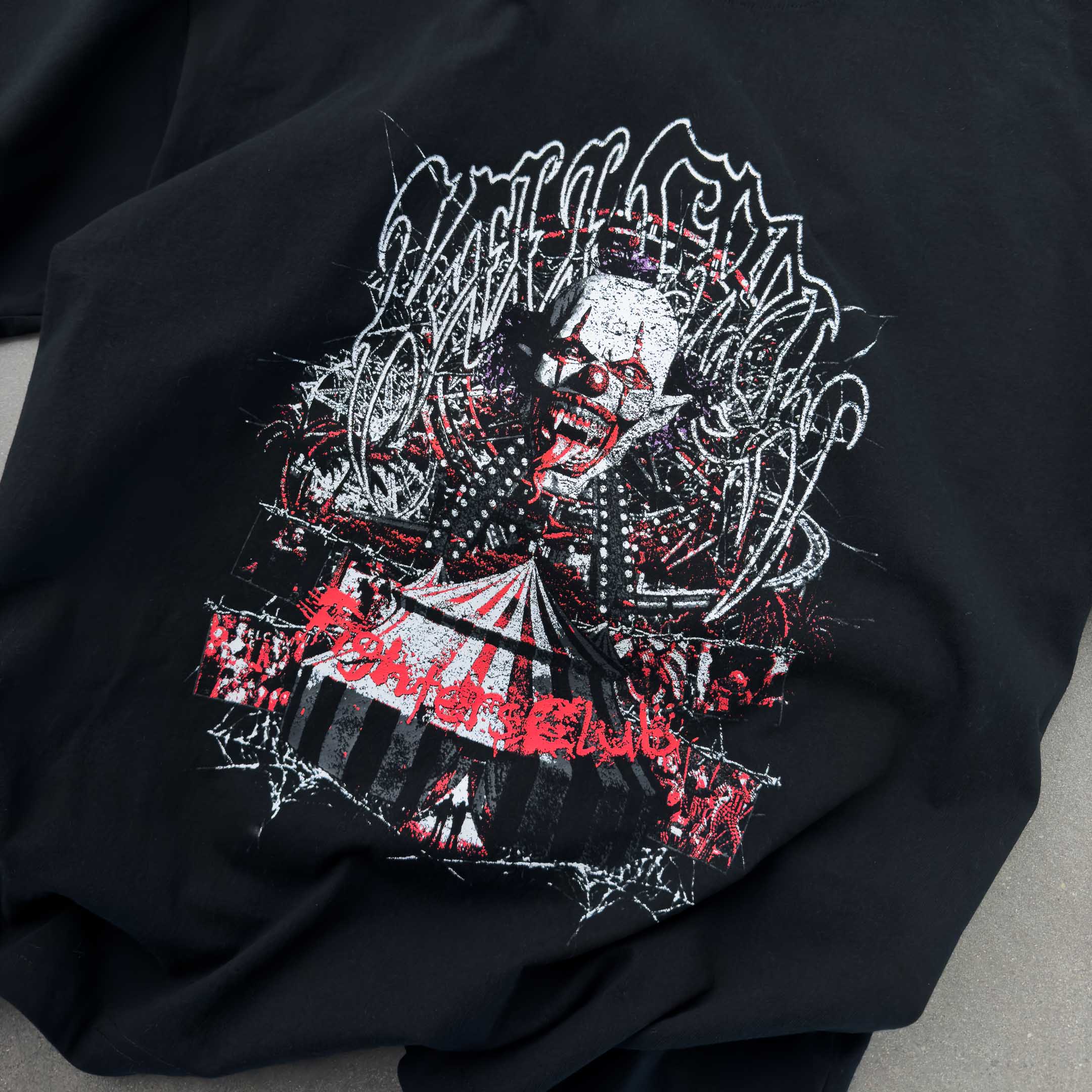 RELAXED FIT LUX CARNIVAL T-SHIRT - BLACK