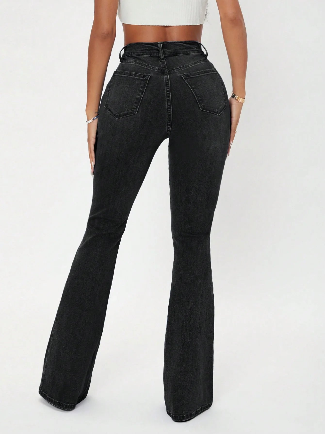 Noir Femme Bootcut Jeans