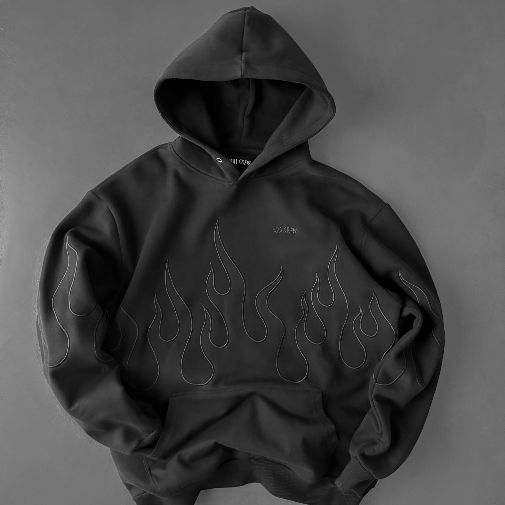 OVERSIZED PREMIUM HEATER HOODIE - BLACKOUT