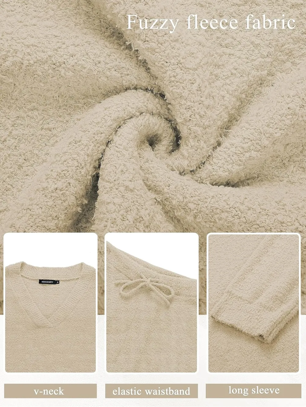 Women's Lounge Sets 2025 Fall Fashion 2 Piece Outfits Sweater Pajama Set