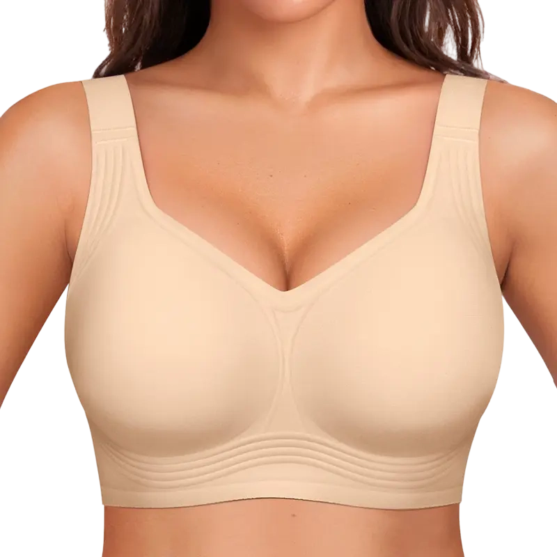 Women Jelly Wireless Womens Comfortable Wireless Bras Push Up Bralettes Seamless Tshirts Bras Deep V Everyday Bras