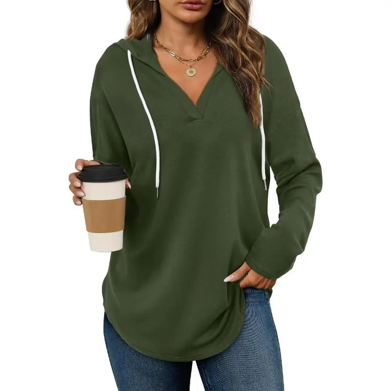 Women’s Pullover Sweatshirt – Long Sleeve, Loose Fit