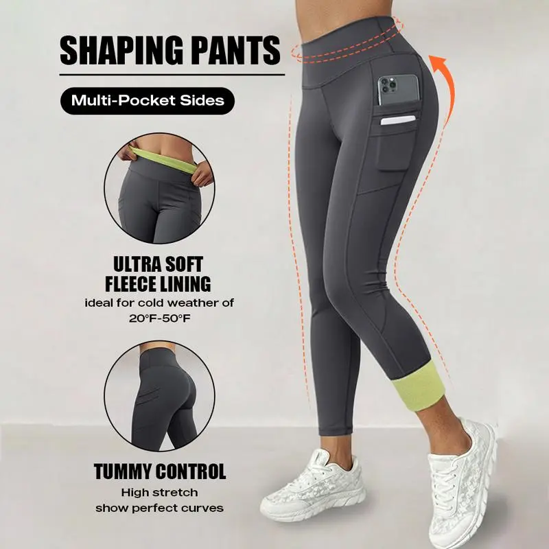 Winter Warm High Waisted Workout Athletic Leggings Tummy Control Butt Lifting Ultra Soft