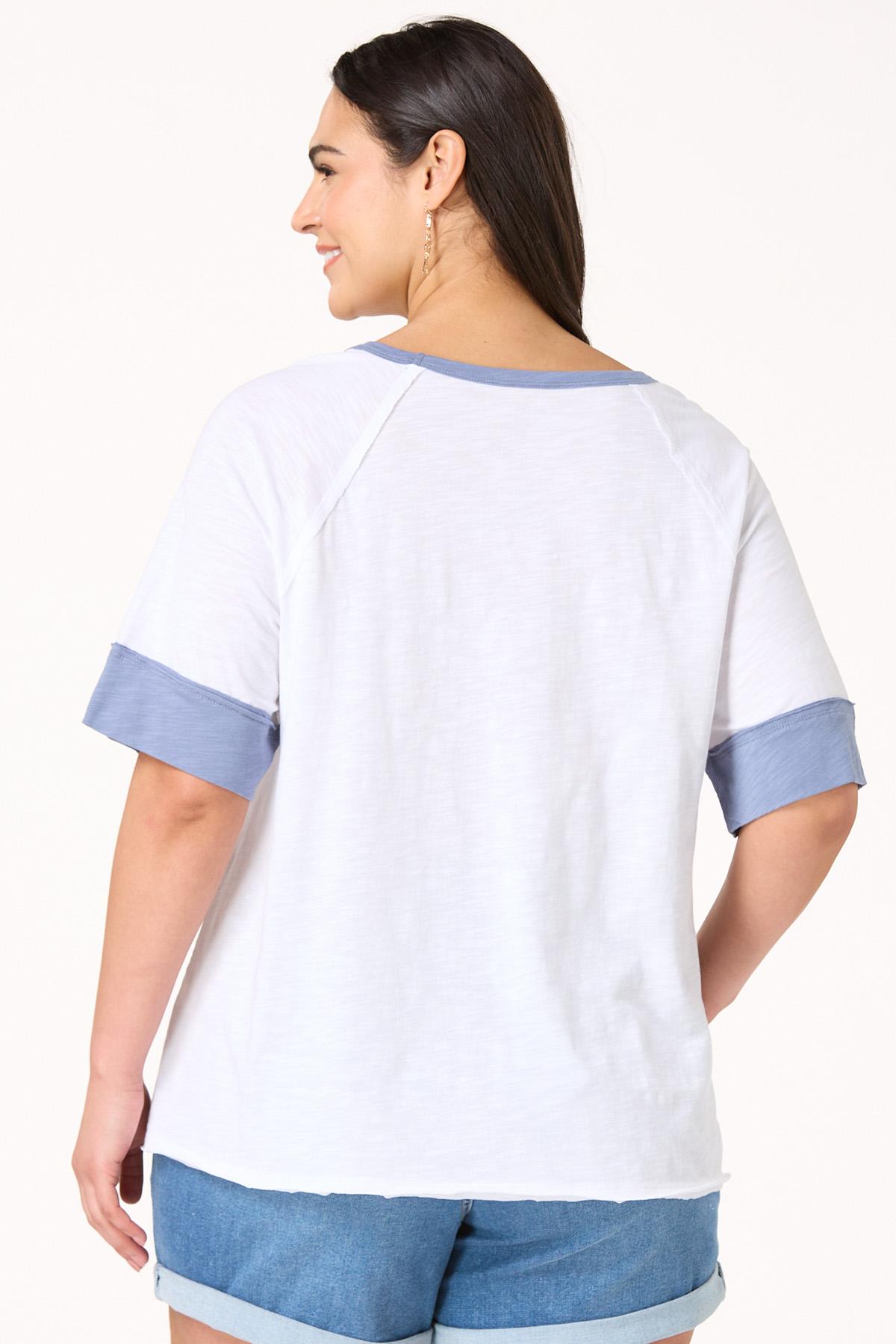 Plus Size Patriotic Bow Graphic Tee