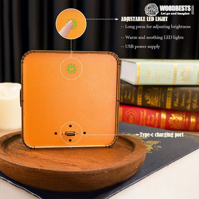 Warm Christmas Eve Kit - 3D Wooden Puzzle Night Light